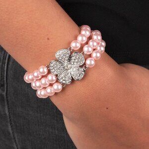 Paparazzi Jewelry Accessories - Park Avenue Orchard - Pink Bracelet - Vintage
